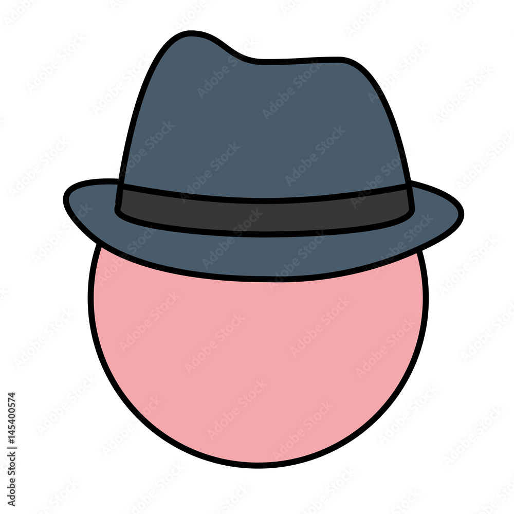 man with hat icon over white background. colorful design. vector illustration man with hat icon over white background. colorful design. vector illustration
