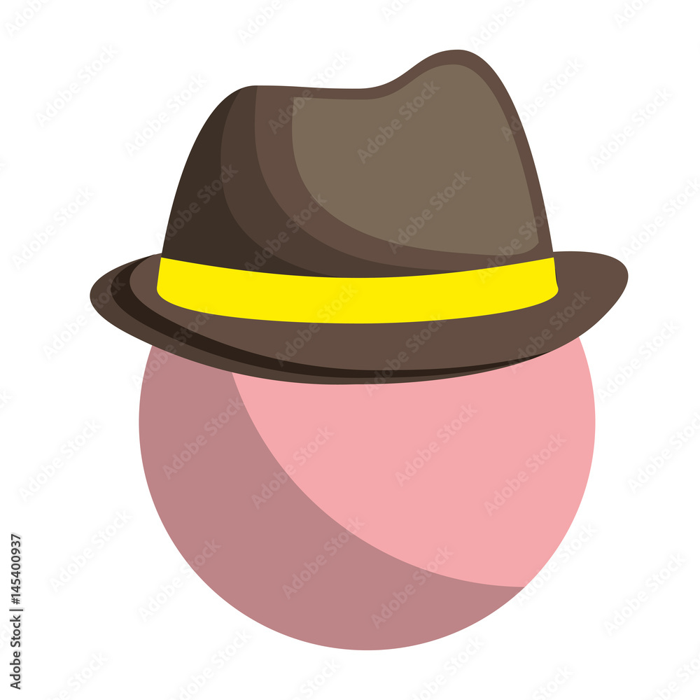 man with hat icon over white background. colorful design. vector illustration man with hat icon over white background. colorful design. vector illustration