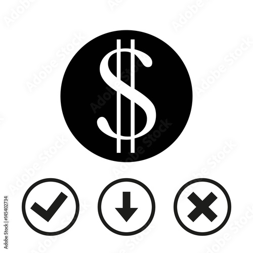 money icon stock vector illustration flat design