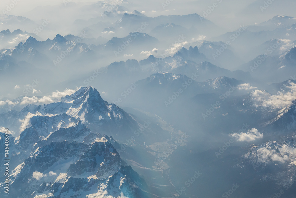 Alps from plane