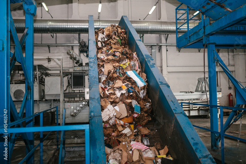 Obraz na plátně Waste processing plant