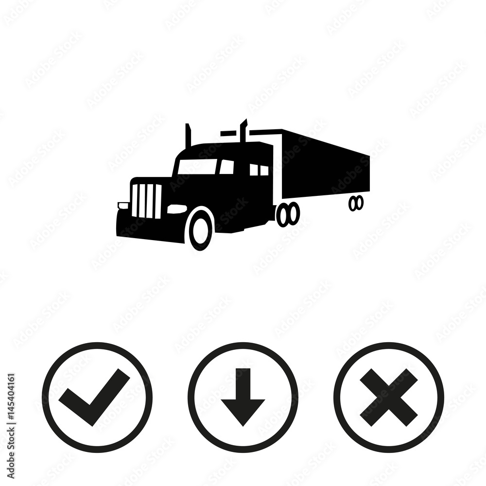 truck icon stock vector illustration flat design truck icon stock vector illustration flat design