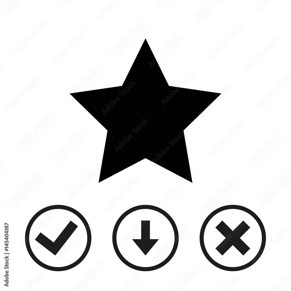 star icon stock vector illustration flat design star icon stock vector illustration flat design