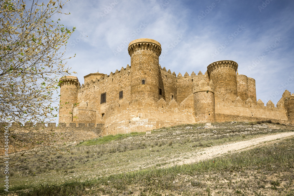 the Castle in Belmonte town, province of Cuenca, Castilla La Mancha, Spain