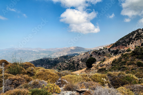 Mountain landscape of Crete island
