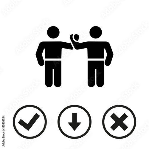 greeting icon stock vector illustration flat design