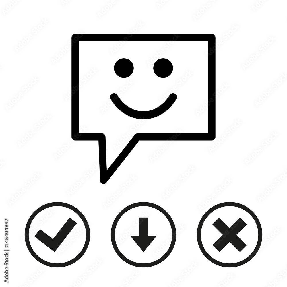 Speech Bubbles Icon. Chat pictogram icon stock vector illustration Speech Bubbles Icon. Chat pictogram icon stock vector illustration