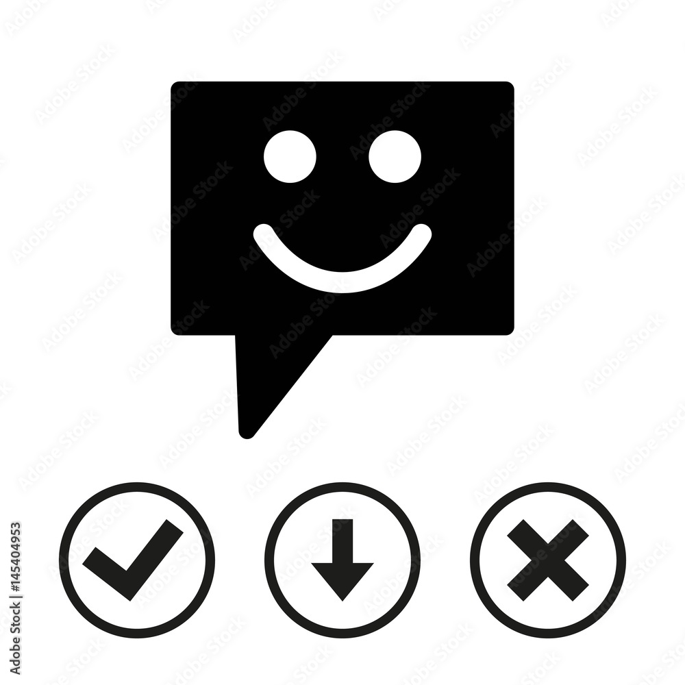 Speech Bubbles Icon. Chat pictogram icon stock vector illustration Speech Bubbles Icon. Chat pictogram icon stock vector illustration