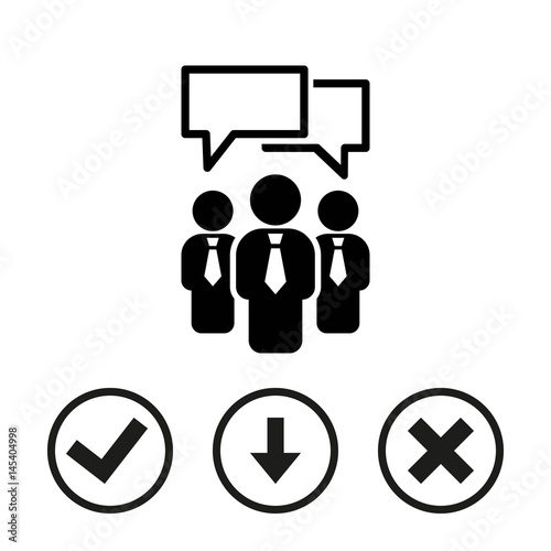 speaking of people, the chat icon stock vector illustration