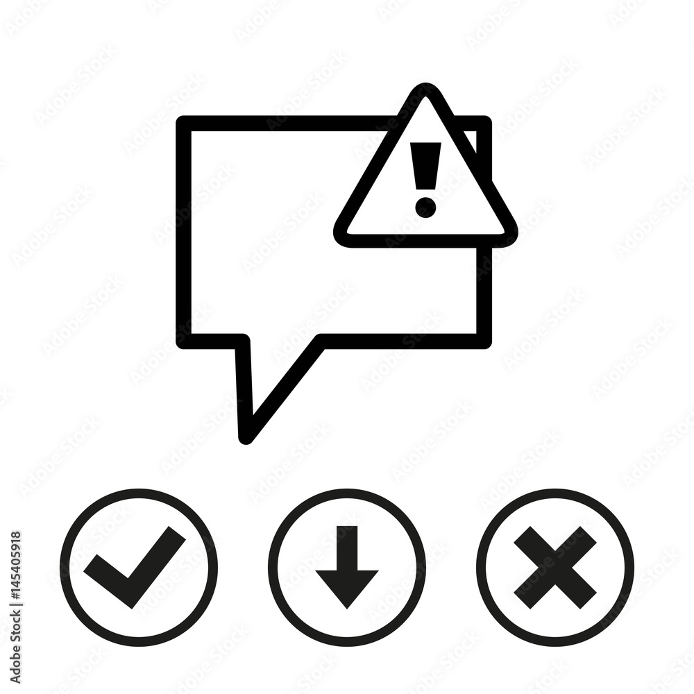 alert icon stock vector illustration flat design alert icon stock vector illustration flat design