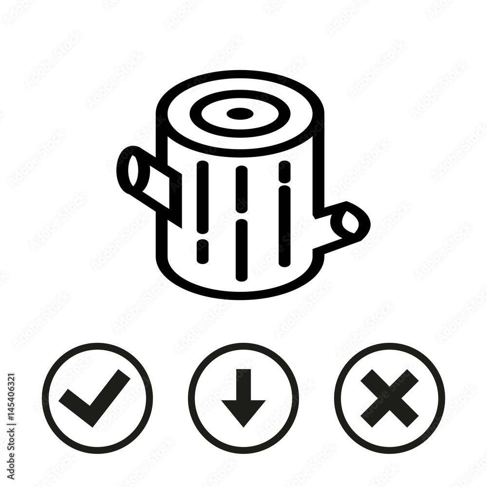 stump icon stock vector illustration flat design stump icon stock vector illustration flat design