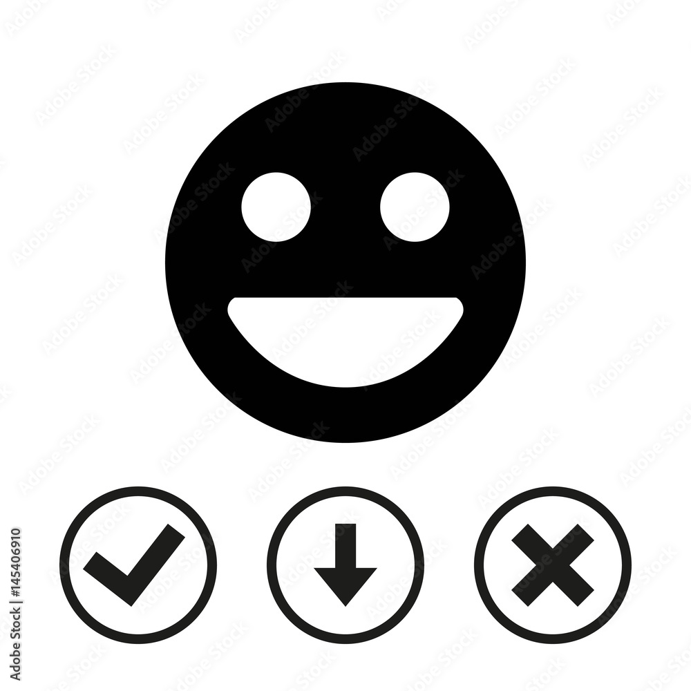 Smile icon stock vector illustration flat design Smile icon stock vector illustration flat design