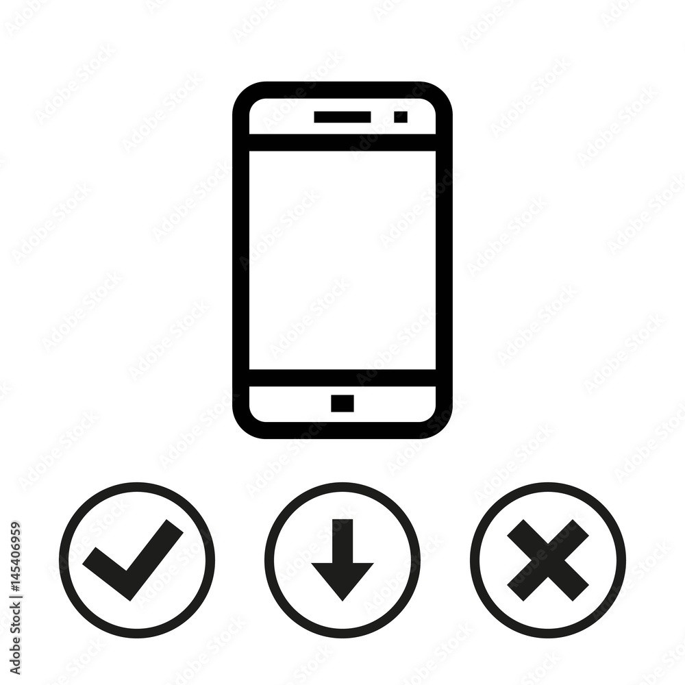 smartphone icon stock vector illustration flat design smartphone icon stock vector illustration flat design