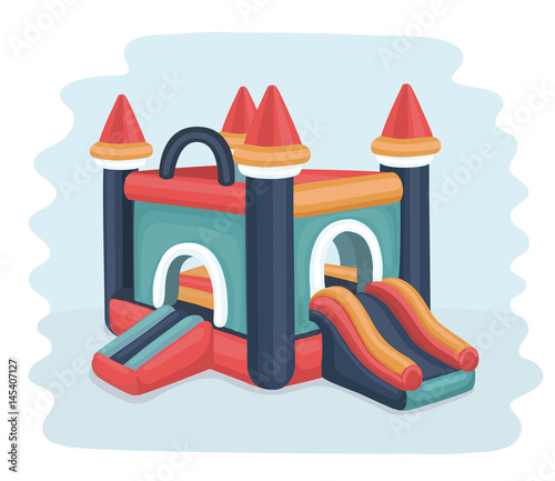 Vector cartoon illustration of in