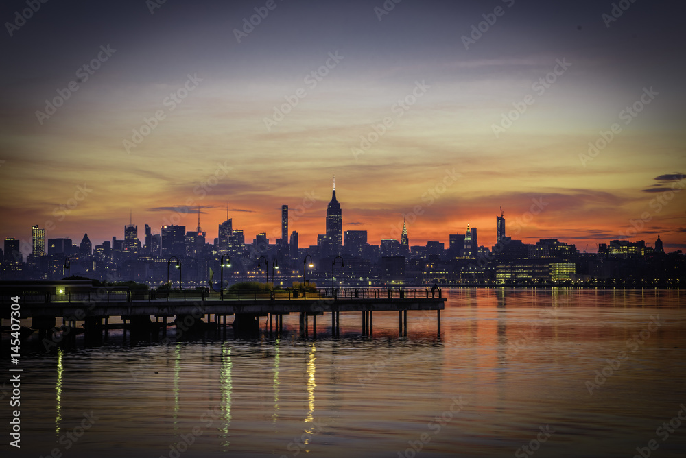 Fototapeta premium SunRise and SunSet or the twilight time during the evining 