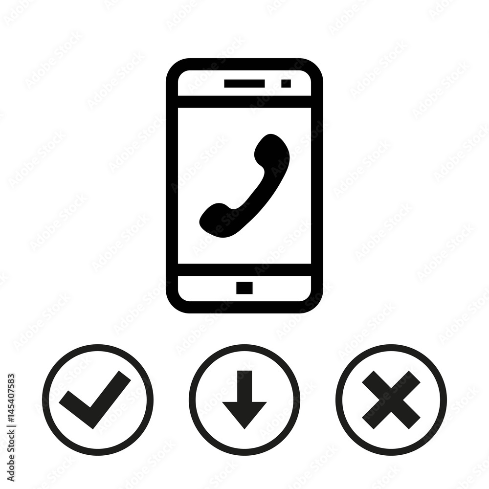 phone icon stock vector illustration flat design phone icon stock vector illustration flat design