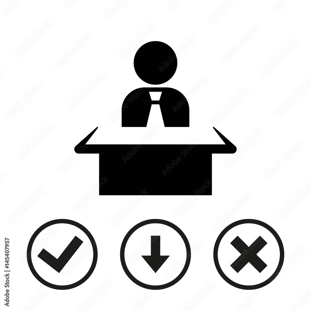 man sitting at the table icon stock vector illustration flat design man sitting at the table icon stock vector illustration flat design