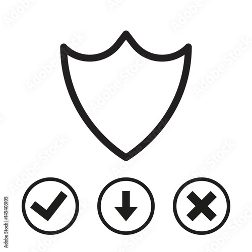 protection money icon stock vector illustration flat design