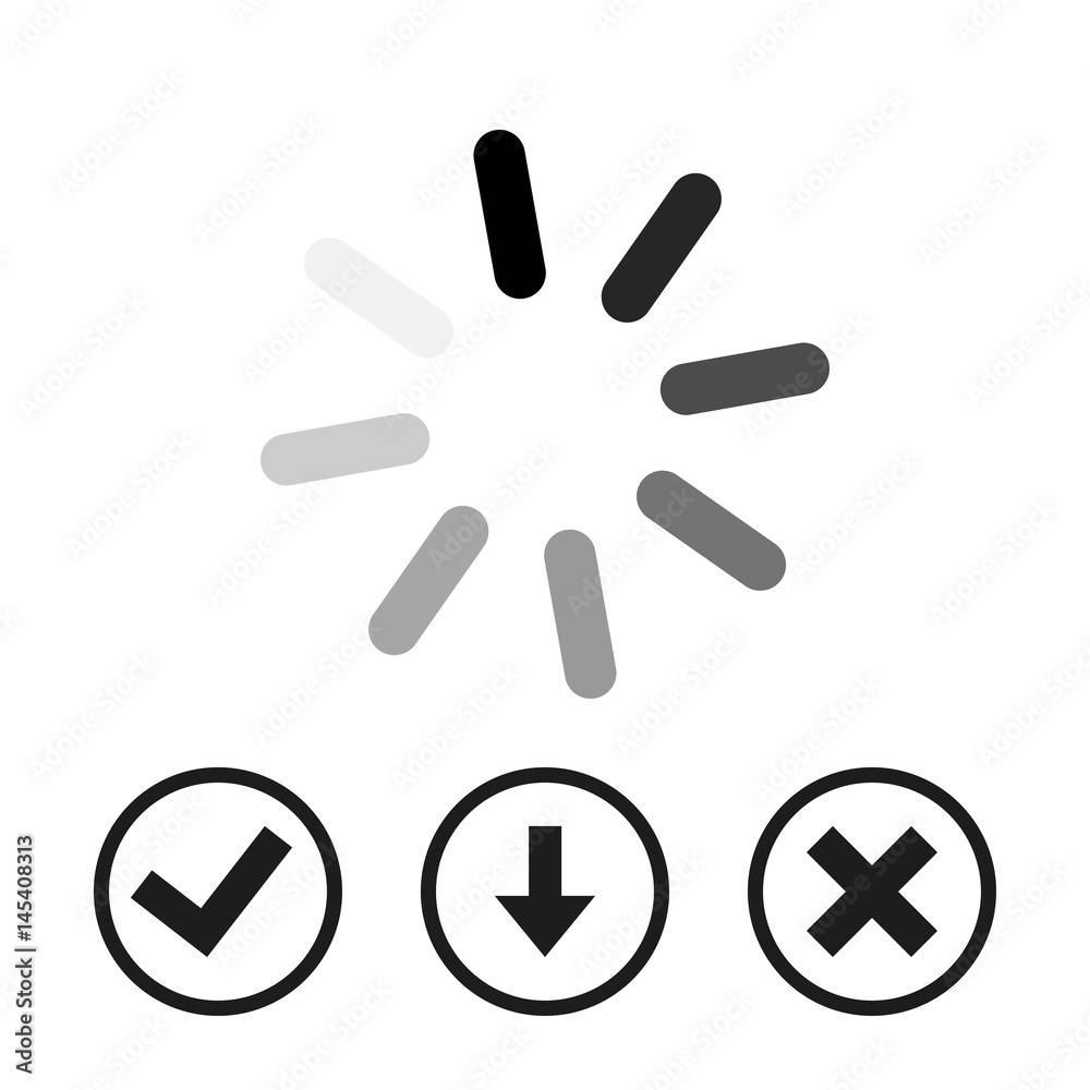 loading icon stock vector illustration flat design loading icon stock vector illustration flat design