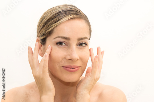 Woman with beautiful and natural skin