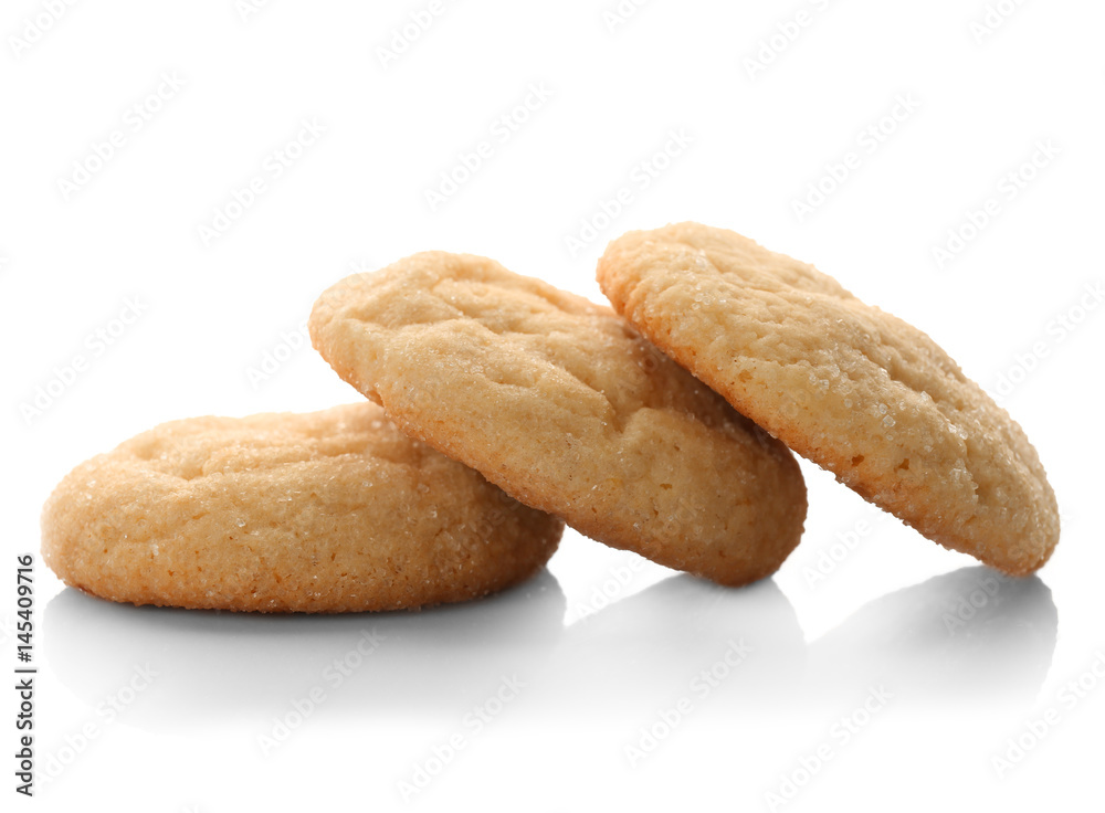 Sugar cookies, isolated on white Sugar cookies, isolated on white