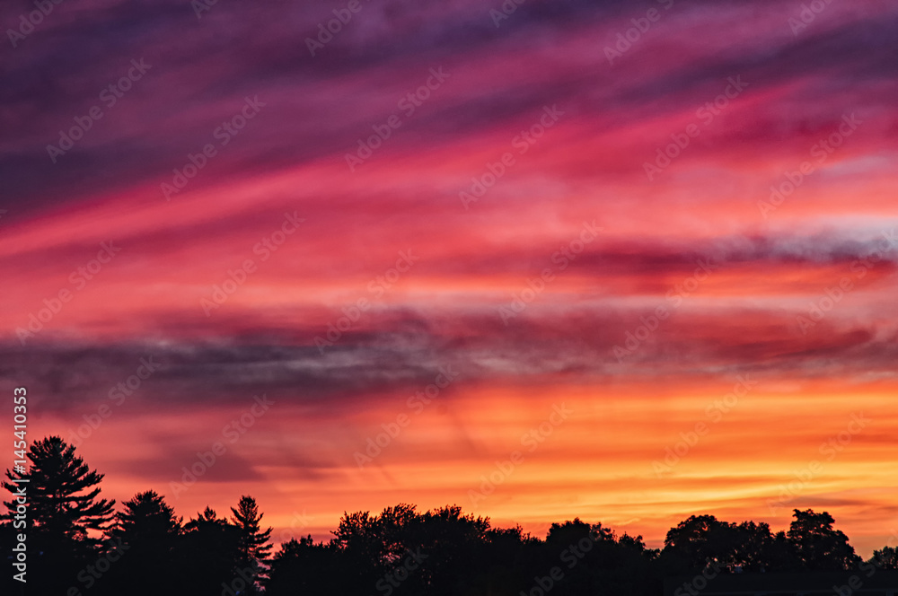 Fototapeta premium Cotton candy sunset