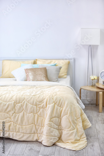 Comfortable bed with coverl...