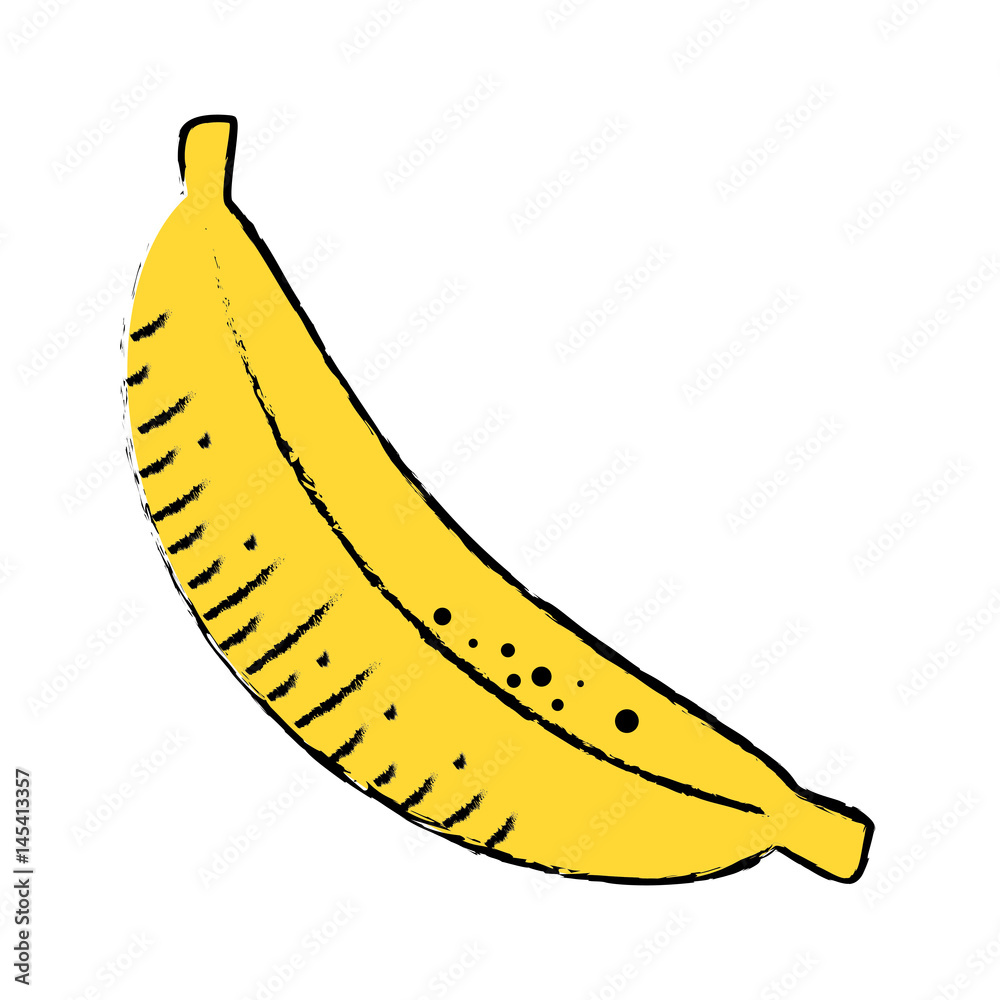 banana fruit icon over white background. colorful design. vector illustration banana fruit icon over white background. colorful design. vector illustration