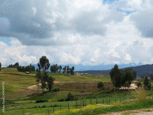 Agricultural field in Sacred Valley  Cusco