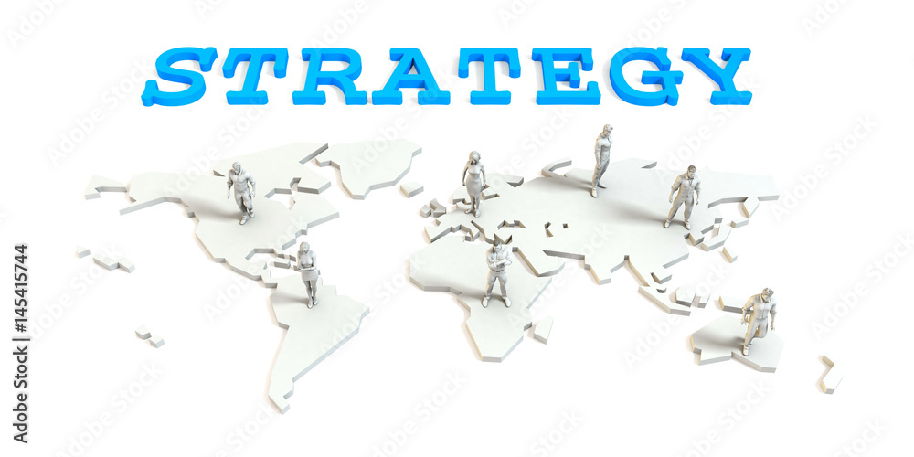 Obraz premium Strategy Global Business