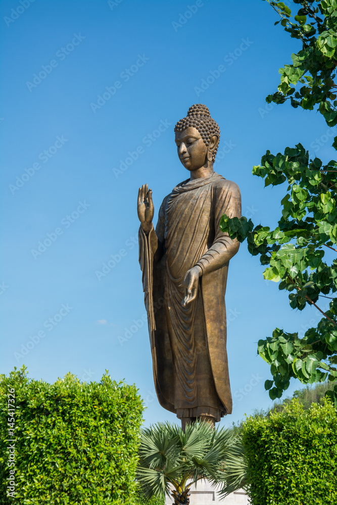 Statues of Buddha at Wat Thipsukhontharam,Kanchanaburi province,Thailand