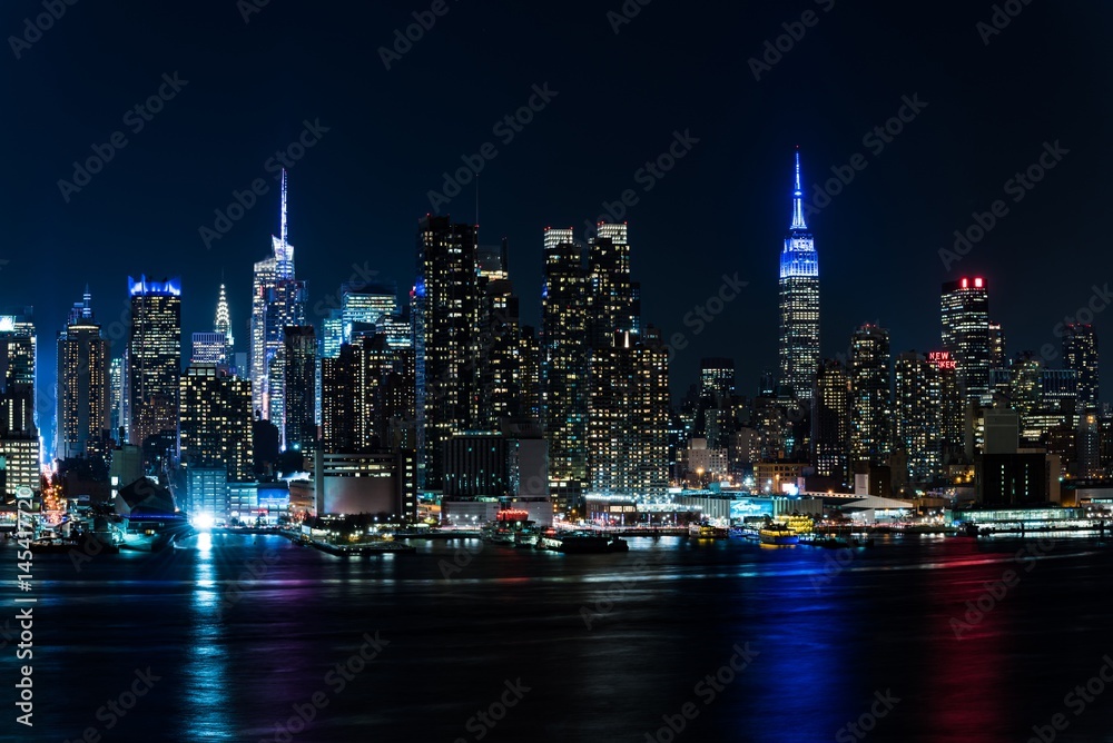 アメリカ・ニューヨークの夜景