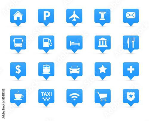 Navigation icons set