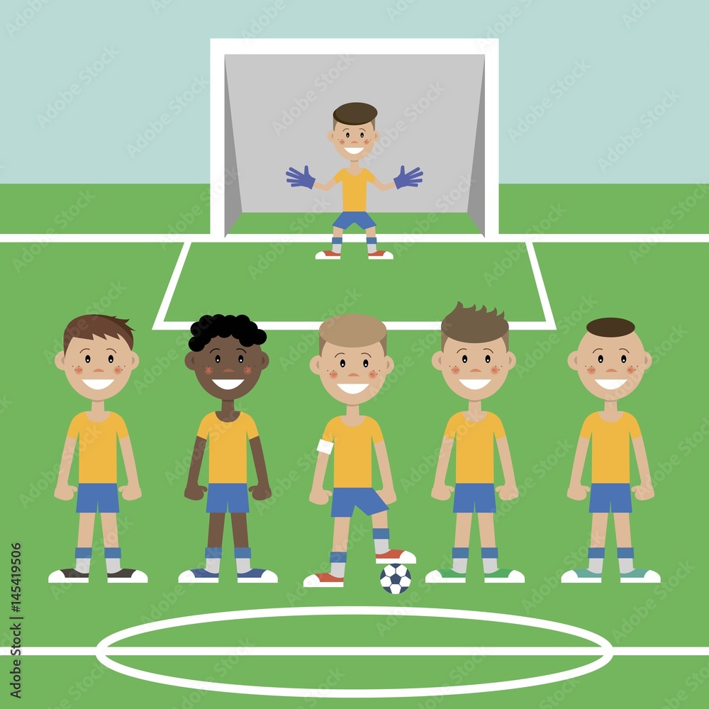 a children s football team a children s football team