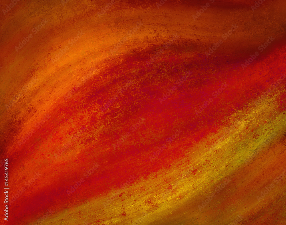 red orange and gold background in warm bright colors and distressed