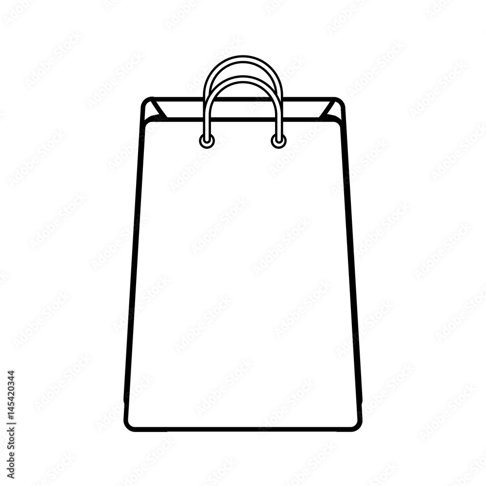 shopping bag icon over white background. vector illustration shopping bag icon over white background. vector illustration