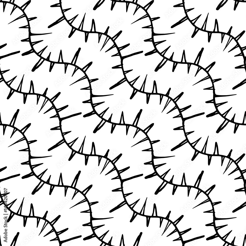 Obraz premium Decorative hand drawn seamless pattern.