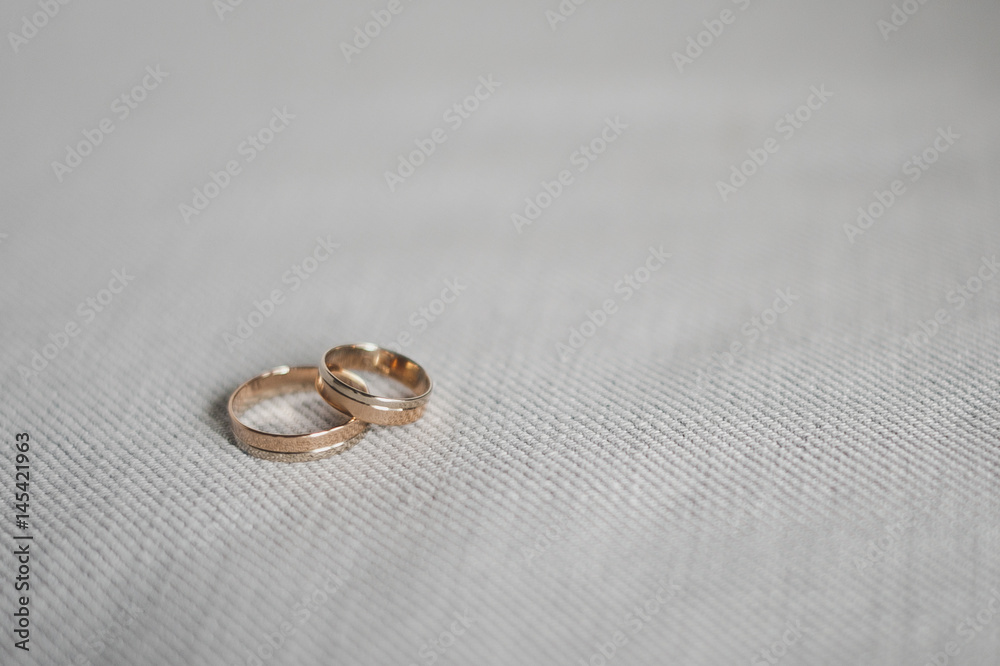 Wedding rings on gray background 7914. Wedding rings on gray background 7914.