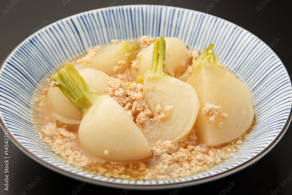 蕪の鶏そぼろ煮 蕪の鶏そぼろ煮