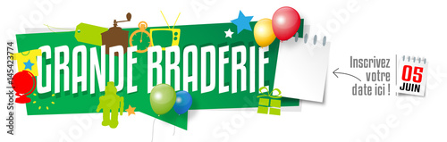 Grande braderie (avec date personnalisable)