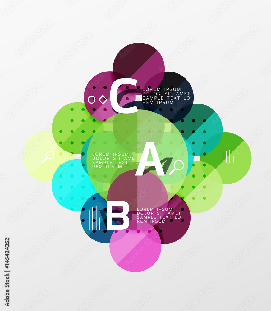Fototapeta premium Vector circle banner