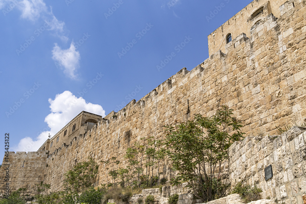 Fortification medieval walls of Jerusalem Fortification medieval walls of Jerusalem