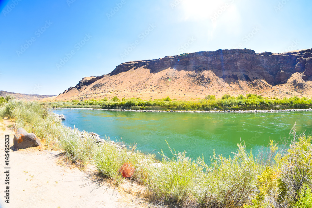 Naklejka premium River and Butte