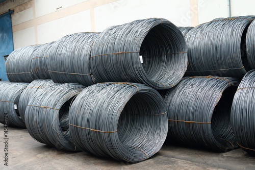 Fotografía Large coil of Aluminum wire