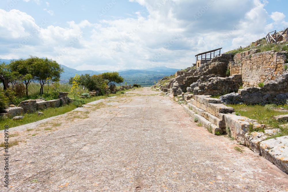 archaeological area of Solunto,near Palermo, in Sicily.