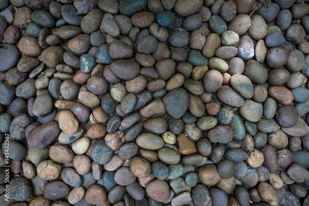 Smooth stone pattern for background, Pebbles decoration Smooth stone pattern for background, Pebbles decoration