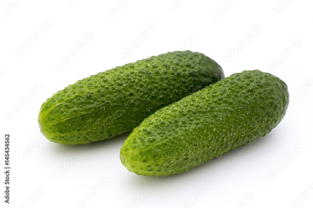 The first spring ecologically cucumbers.