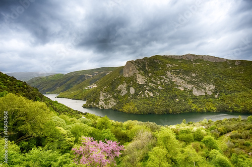 distant view on Aliakmon river in North Greece, Europe