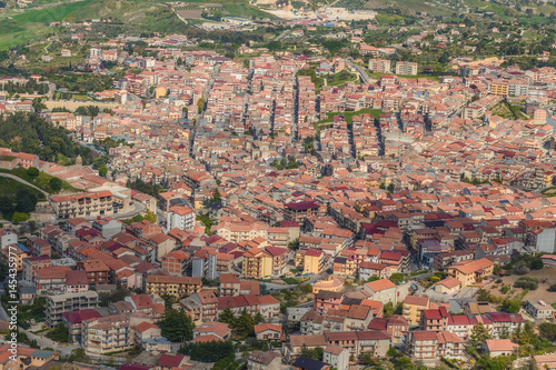 Town of Cammarata in Central Sicily in Spring 2017 photo