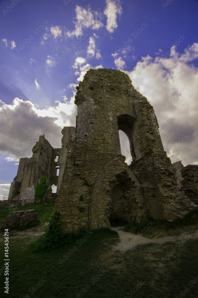 Ruin of Corfe Caste Dorset England UK